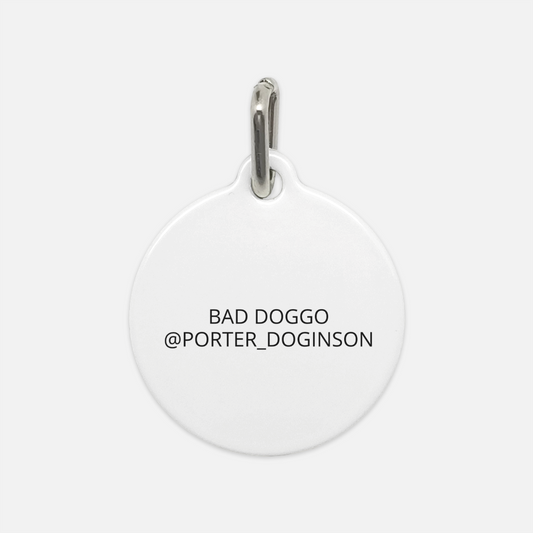 NAUGHTY Pet Tag