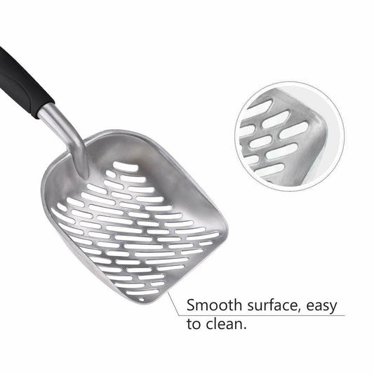 Cat Litter Scooper Metal Scoop Sifter Deep Shovel Cleaner Tool for Cleaning Box